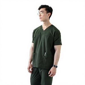 Ensemble de tenues médicales unisexe en toile premium extensible 4 directions, style jogger, multipoches, tendance, pour infirmières et personnel hospitalier, vente en gros - Product Image 2