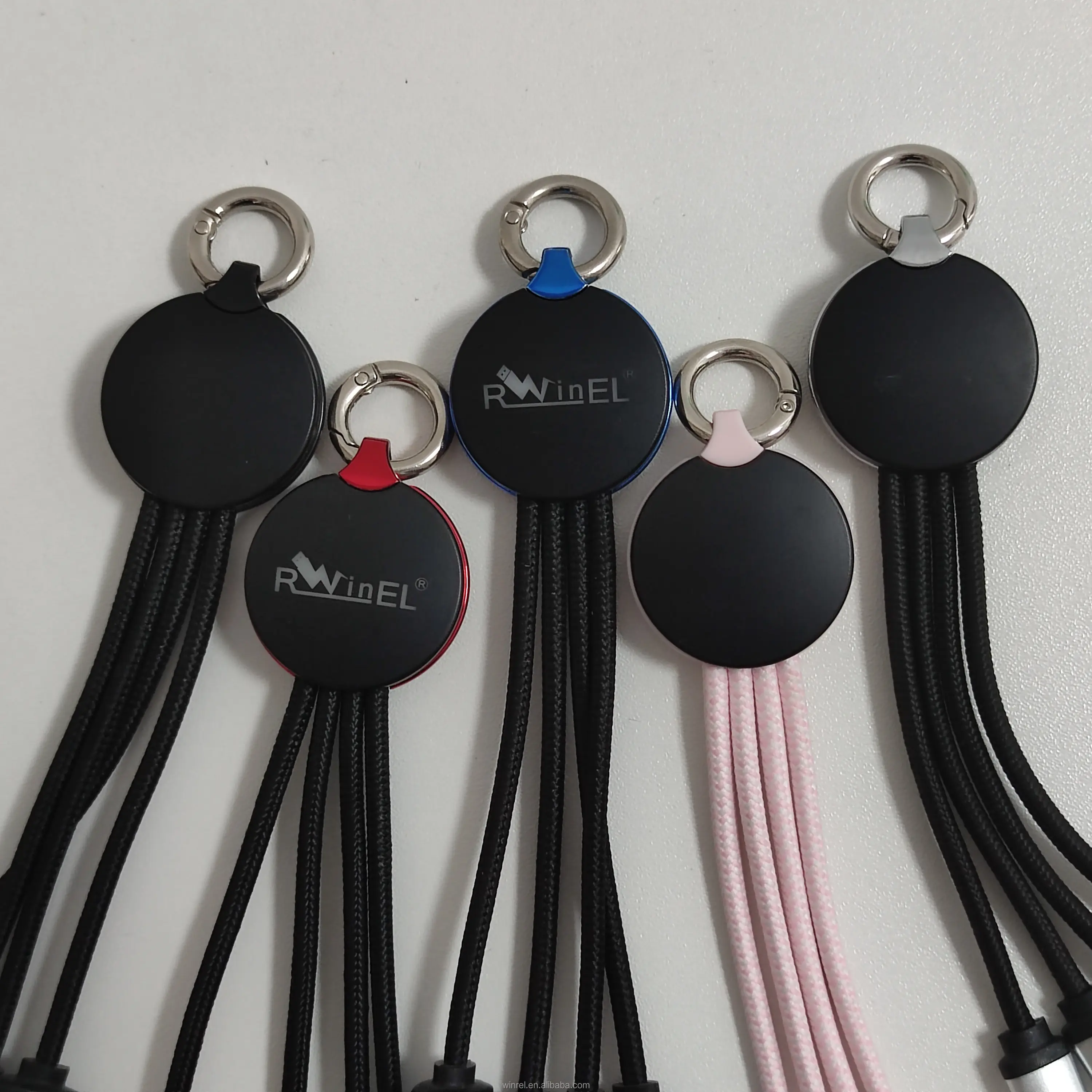 3 In 1 Aangepaste Micro Usb Kabel Custom Logo Multi Usb Oplaadkabel 3 In 1 Snel Opladen Usb Kabel Oplader