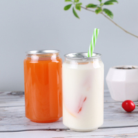 Bouteilles de jus en plastique transparent de qualité alimentaire 250 ml, best-seller, avec bouchons à anneau de traction facile pour thé au lait, boissons froides, soda, champagne