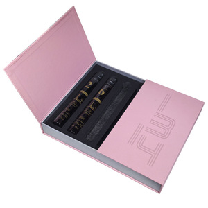 Đôi Cửa Rượu Vang Đỏ Hộp Quà Tặng Tùy Chỉnh Hình Dạng Cuốn Sách Lật Bìa Đặc Biệt Giấy UV Lớp Phủ Chai Nhỏ Bao Bì Rượu Vang - Product Image 1