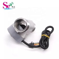 DIJIANG Capteur de débit d'eau à turbine, en acier inoxydable, DN15-DN50, connexion filetée, sortie NPN, mesure de débit par impulsions