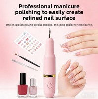 Mini polisseuse à ongles USB pratique pour éliminer les peaux mortes, polisseuse à ongles électrique pour le polissage des ongles