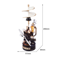 Jouets d'assemblage Robotime Rokr CGL01, hélicoptère Da Vinci, kit d'artisanat DIY, puzzles en plastique 3D mécaniques