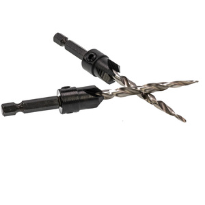 ATI High-Speed Steel M2 7/64 1Flute 82 Point Angle Bright Uncoated Adjustable Hex Shank Tapered Countersink <b>Drill</b> <b>Bit</b> Set - Product Image 2