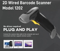 Lector de Códigos de Barras 2D USB con Cable, Económico, de Mano, con Detección Automática Rápida, para Inventario, Almacén, Supermercado