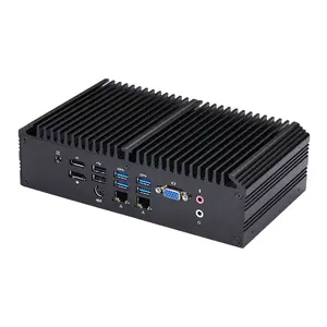 Qotom Q1052X Mini Computer i5 8260U I225-V 2.5G quad core max 3.9GHz Fanless Desktop Mini PC Firewall Router