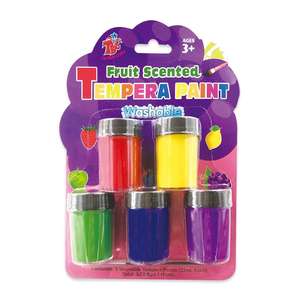 Set da 5 pezzi acrilico <span class=keywords><strong>a</strong></span> base d'acqua Non velenoso frutta lavabile <span class=keywords><strong>Tempera</strong></span> Paint Art <span class=keywords><strong>Tempera</strong></span> Paint per bambini e adulti - Product Image 3