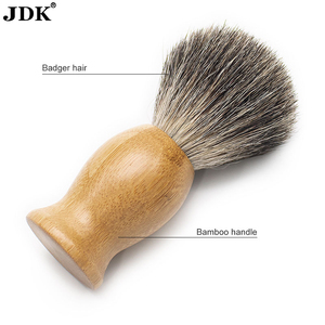 Pinceau à raser en poils <span class=keywords><strong>de</strong></span> <span class=keywords><strong>blaireau</strong></span> pur JDK avec manche en bambou, kit <span class=keywords><strong>de</strong></span> Guangdong pour le <span class=keywords><strong>rasage</strong></span> masculin - Product Image 6