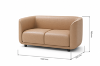 Ensemble de canapés modernes de luxe, rembourrés et courbés, 1, 2 et 3 places, style minimaliste pour la zone de réception du bureau