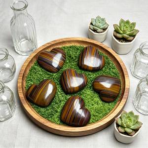 Venta al por Mayor de Corazones de Cristal de Ojo de Tigre de Alta Calidad para Regalo del Día de San Valentín y Decoración Ambiental - Product Image 4