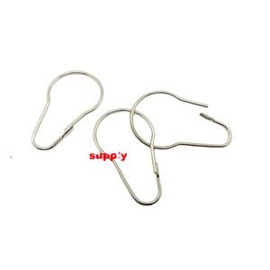 Anillos de Gancho para Cortina de Ducha de Metal Color Plata de Fábrica EWANG - Product Image 2