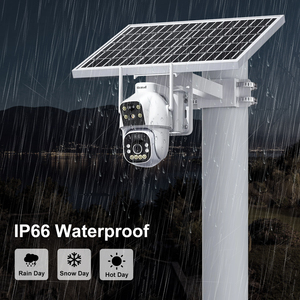 JideTech 4G EU PIR PTZ 2MP Cámara de vigilancia inalámbrica con panel solar para exteriores Compatible con detección humana Audio bidireccional Visión nocturna - Product Image 6