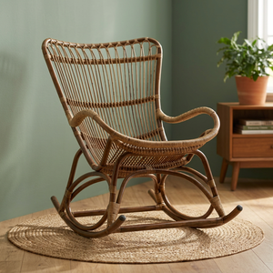 Grossiste Chaise berçante en rotin de haute qualité, conçue pour une chambre confortable, fabriquée au Vietnam - Product Image 3