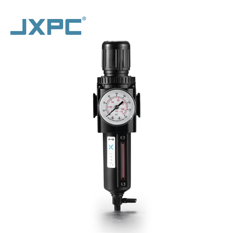 JXPC 4Z Series Compact Filter Regulator  1/4 Inch NPT  Pneumatic Air Filter Regulator