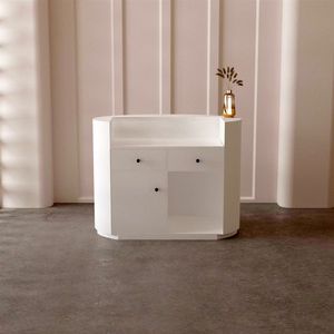 Beauty Salon Counter Small Reception Desk Nail Salon Circular Reception Desk - Product Image 2