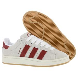 Scarpe Adidas Campus 00s in Pelle Scamosciata da Donna, Bianco Cristallo, Bianco Core, Preloved Ruby - Product Image 4