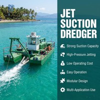 Kapal Keruk Hisap Jet Tahan Lama Kedalaman Keruk 15m Desain Khusus untuk Pengerukan Sungai Dalam Negeri, Penghapusan Lumpur Kolam, Proyek Pemulihan Pasir