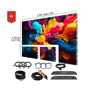 नई 95 इंच की एलईडी स्क्रीन दीवार <span class=keywords><strong>4</strong></span>, 3 इनडोर स्क्रीन एचडी डिस्प्ले स्क्रीन वीडियो दीवार p1.8 p2 p2 p2.5 p3 एलईडी डिस्प्ले पैनल - Product Image 2