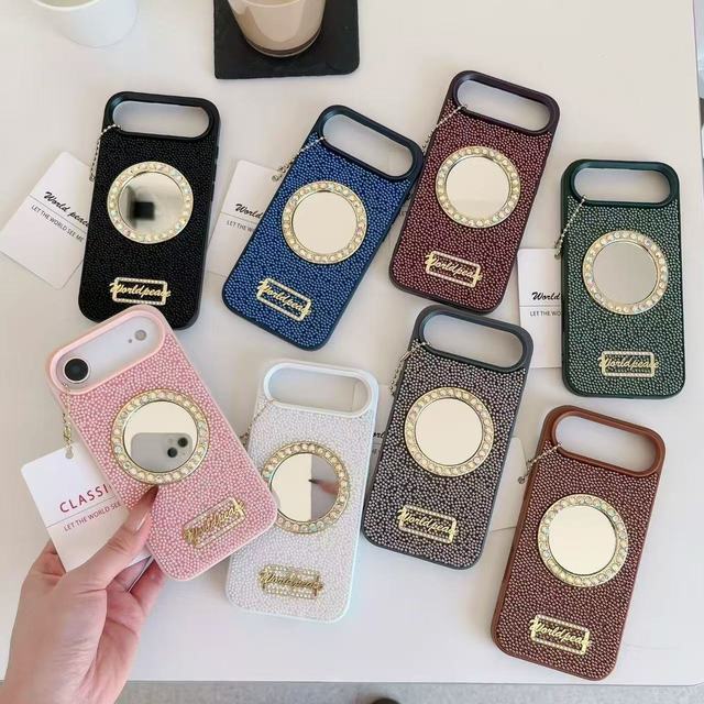 New Recommended High Quality Dot Diamond with Mirror Fashion Preferred Phone Case