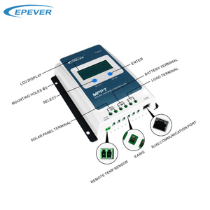 Contrôleur solaire Epever 40a Mppt pour batteries au lithium pour systèmes solaires 12v - Product Image 3