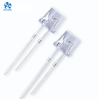 HLX Diode LED à tête plate personnalisée de haute qualité pour astigmatisme, puces LED à intensité variable, claire/diffusée, 2.6-3.2V, trou de 5mm, 20mA, sac ESD