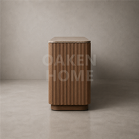 Commode de rangement multicouche en chêne massif sur mesure, fabrication directe d'usine, mobilier de chambre OAKEN