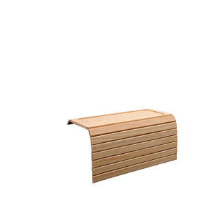 Reposabrazos de madera con portavasos, color marrón castaño, estilo moderno y sencillo para sofá de sala de estar - Product Image 3
