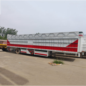Remorques 2 et 3 essieux, capacité de charge 40-80 tonnes, <span class=keywords><strong>pour</strong></span> voitures, semi-remorques grillagées multi-transports <span class=keywords><strong>pour</strong></span> le transport de bétail et de moutons - Product Image 6