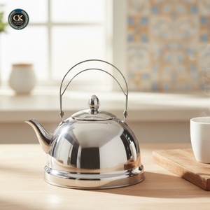 Bollitore e Teiera in Acciaio Inox con Design Minimalista a Doppio Manico, Antiruggine, con Filtro per Tè Integrato - Product Image 4