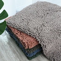 Tapis de bain en chenille tuftée, absorbant l'eau, antidérapant, taille personnalisée, pour hôtel, maison, bureau, usage commercial, fourni par l'usine