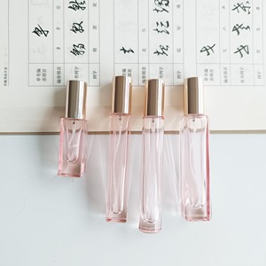 Botella de perfume de pulverizador recargable redonda y cuadrada vacía Rosa 5ml 10ml 15ml botella de spray de vidrio de niebla fina portátil - Product Image 3