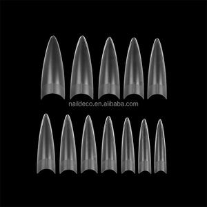 Ligne de Position longue Stiletto demi-couverture gravure ongles conseils Gel ou colle presse sur <span class=keywords><strong>ongle</strong></span> Art ligne d'étalonnage <span class=keywords><strong>faux</strong></span> ongles - Product Image 3