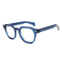 Nouvelles lunettes de vue unisexes rétro de luxe, monture en acétate faite à la main, lunettes d'ordinateur avec motif animal pour hommes