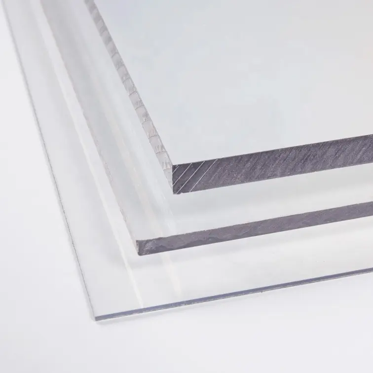 Bayer 3113 çizilmeye dayanıklı şeffaf katı polikarbonat çatı levhası 20 mm kalınlığında katı policarbonato paneli