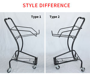 Chariot de supermarché avec roues noires Chrome plaqué pliage dépliage Caractéristiques PP Matière plastique Prix <span class=keywords><strong>Playmarket</strong></span> - Product Image 5