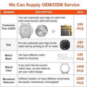 Fabricant de Montres en Gros Personnalisées Classiques Carrées, Montres Homme Étanche en Acier Inoxydable à Quartz Japonais avec Date et Coffret - Product Image 2