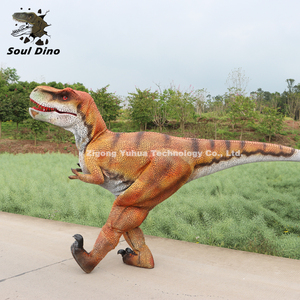 Disfraces de <span class=keywords><strong>dinosaurios</strong></span> animatrónicos realistas <span class=keywords><strong>para</strong></span> adultos, traje de dinosaurio de Parque Jurásico con rugido de dinosaurio a la venta - Product Image 4