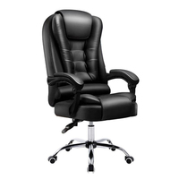 Chaise de bureau de direction en PVC robuste, directement de l'usine, avec repose-pieds, pour bureau de PDG, chaise de direction ergonomique