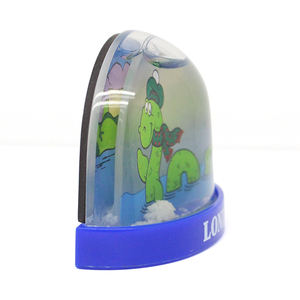 Half-Snow <strong>Globe</strong> Fridge Magnet - Cute 3D Cartoon Snake Design, Christmas Home Decor, <strong>Snowflake</strong> Refrigerator Sticker for Kids Gift - Product Image 6