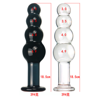 Plug anal en verre cristal, Plugs anaux, Perles anales, Baguette de plaisir, Entraîneur anal, Écologique, Étanche, Sex Factory