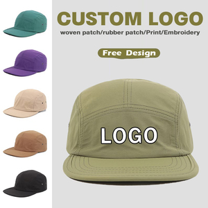 Gorra de 5 Paneles de Alta Calidad para Campismo, con Logotipo Personalizado, Transpirable, de Nailon, Plegable, con Visera Suave, Ligera, para Deportes al Aire Libre, Venta al Por Mayor - Product Image 1