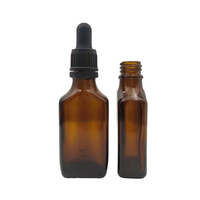 Prix d'usine – Flacon compte-gouttes en verre ambré de 15 ml et 30 ml pour huiles essentielles, sérum de soin et gouttes pour les yeux, avec sérigraphie