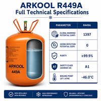 Евростандартный хладагент Tontank R449a с низким GWP, HFO-газ R449a для замены R404A в системах ОВКВ низких и средних температур, CE DOT REACH