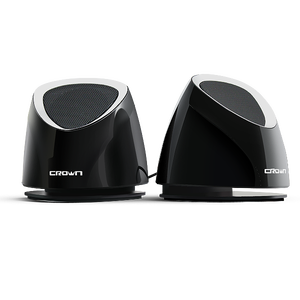 Altavoces para PC Crown de 6 W, Sistema de Audio Compacto de Escritorio, Color Negro - Product Image 1