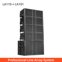 Système de sonorisation modulaire LA110 LA101 avec enceintes line array passives de 10 pouces et subwoofer assorti en option pour une configuration sonore live personnalisée