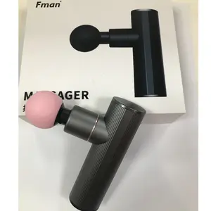 Fman mini dispositivo de massagem, mini dispositivo de massagem de liga de alumínio para pistola de fascia, 3-4 horas de carregamento de tempo e percussão
