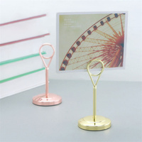 Porte-cartes de table en acier inoxydable de qualité supérieure, support de menu, support de table pour hôtel, restaurant, mariage, porte-étiquette de table, porte-numéro