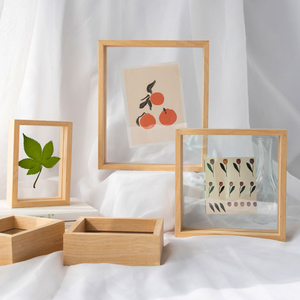 Khung ảnh Bảng hiển thị đôi bên ép hoa khung chưa hoàn thành thông gỗ khung ảnh bằng gỗ in kỹ thuật số 3-7 ngày - Product Image 2