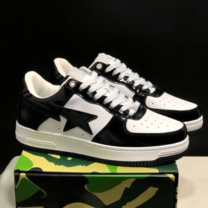 Breathable <b>Top</b> quality Synthetic Leather Sports Shoes-Original Popular Men's Bapees Style Casual Running Shoes Cotton Camouflage - Product Image 4