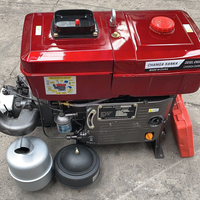 Motor Diésel de 4 Tiempos, 1 Cilindro, 13 HP, Refrigerado por Agua, Modelo Zs195 de Fábrica